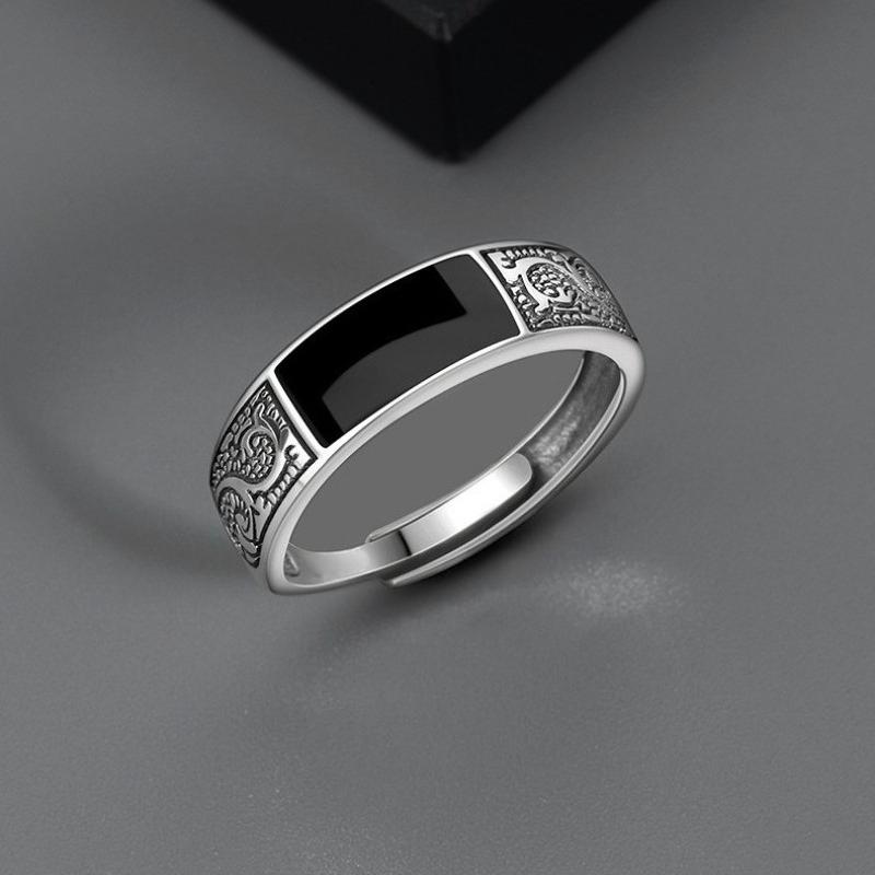 Kupfer Vintage Geometrische Form Vintage Ringe Für Frauen Geschenk Passend Täglich Party Hohe Qualität Feiner Schmuck resizable gray