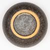 Marui Pottery Iga Ware Hechimon Rice Bowl (1 go) Black Persimmon MR-3-3532