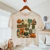 Vintage Halloween Boxy Tee, Retro Aesthetic Ghost Crop Top, Trick or Treat Shirt, Costume Party Outfit, Pumpkin Scarecrow Pick Your Poison