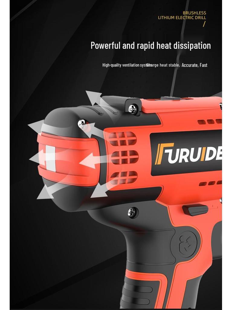 Multifunction Electric Handheld Drill & Screwdriver Set - Impact, Woodworking, Pistol Drills with Toolbox