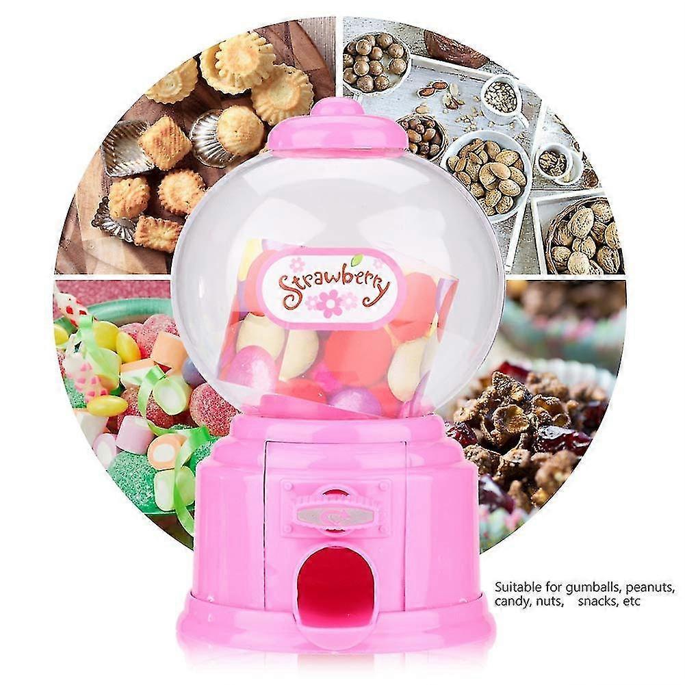 Candy Machine, Portable Children Candy Machine Plastic Mini Gumballs Bean Dispenser Kids Kindergarten Gift