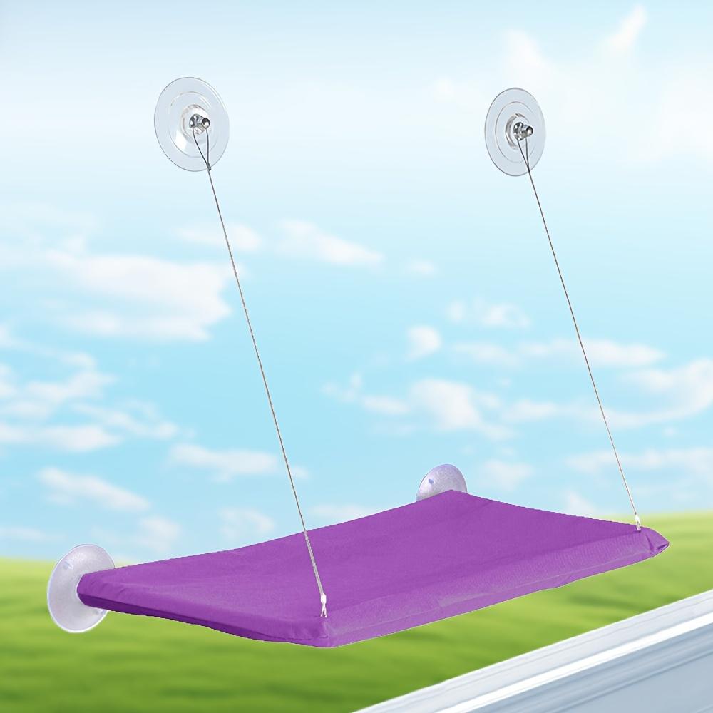 Лежанка для кошки на окно, гамак на окно для кошки, безопасная среда обитания, кошачий каркас, экономящее место окно, кошачье сиденье фиолетовый