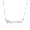 Minimalist and Exquisite Birthstone Women's Necklace Pendant Stainless Steel Plated 18K Gold Birthstone Jewelry Gift Necklace