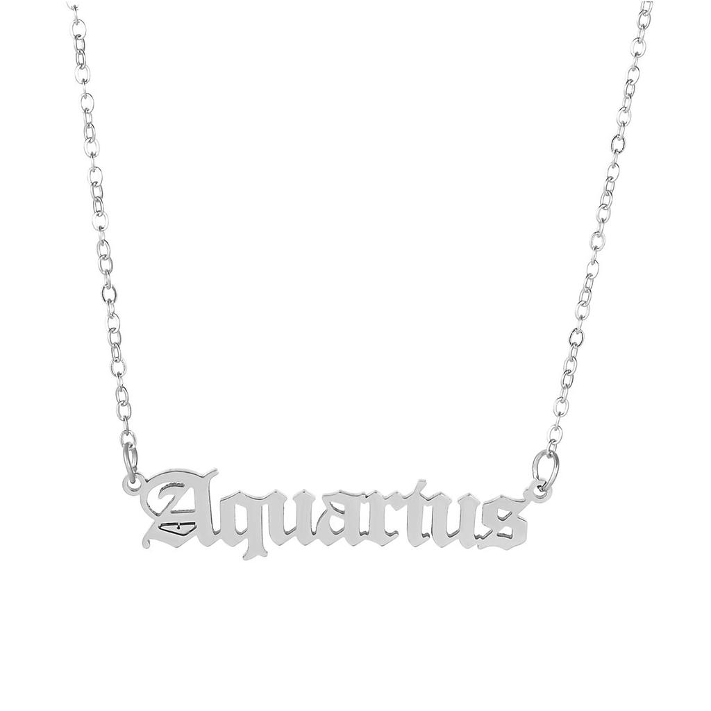 Minimalist and Exquisite Birthstone Women's Necklace Pendant Stainless Steel Plated 18K Gold Birthstone Jewelry Gift Necklace