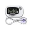 Digital LCD Aquarium Thermometer Waterproof Fish Tank Sensor with Probe Temperature Sensor Measuring Tool with Suction Cup
