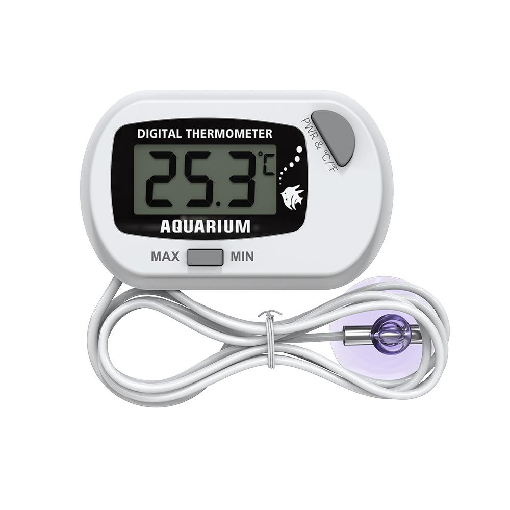

-50℃ - 70℃ Digital Aquarium Fish Tank Thermometer With Suction Cup Temperature Sensor Meter Tester Thermometer Measurement білий