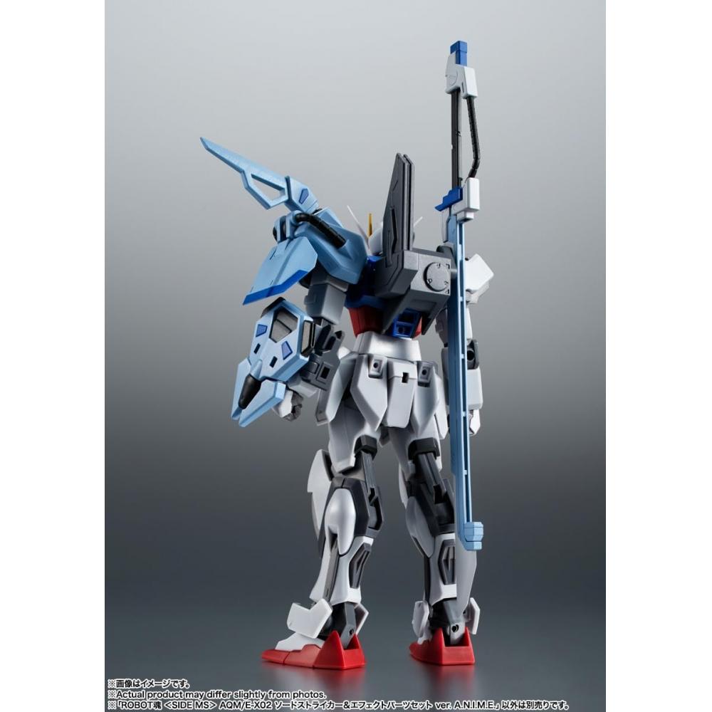 TAMASHII NATIONS ROBOT Spirits Mobile Suit Gundam SEED AQME-X02 Sword Striker & Effect Parts Set ver. A.N.I.M.E. Approx. 165mm ABS&PVC Painted Movable