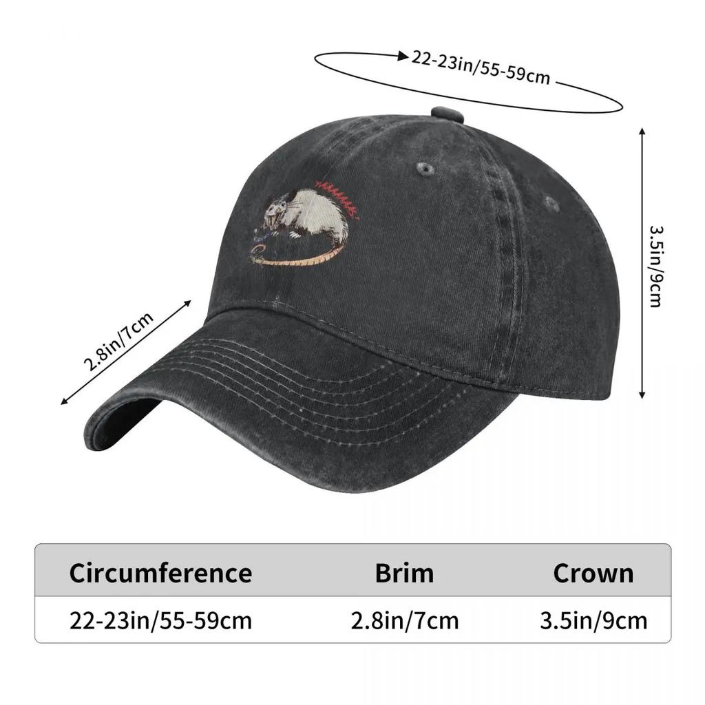 Daisy Chain Opossum Possum Yaaaas! Baseball Caps Peaked Cap  Sun Shade Hats For Men