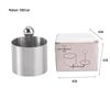 Stainless Steel Round Cold Dish Mold Set - 3-Piece for Creative Kitchen Plating and Decoration.