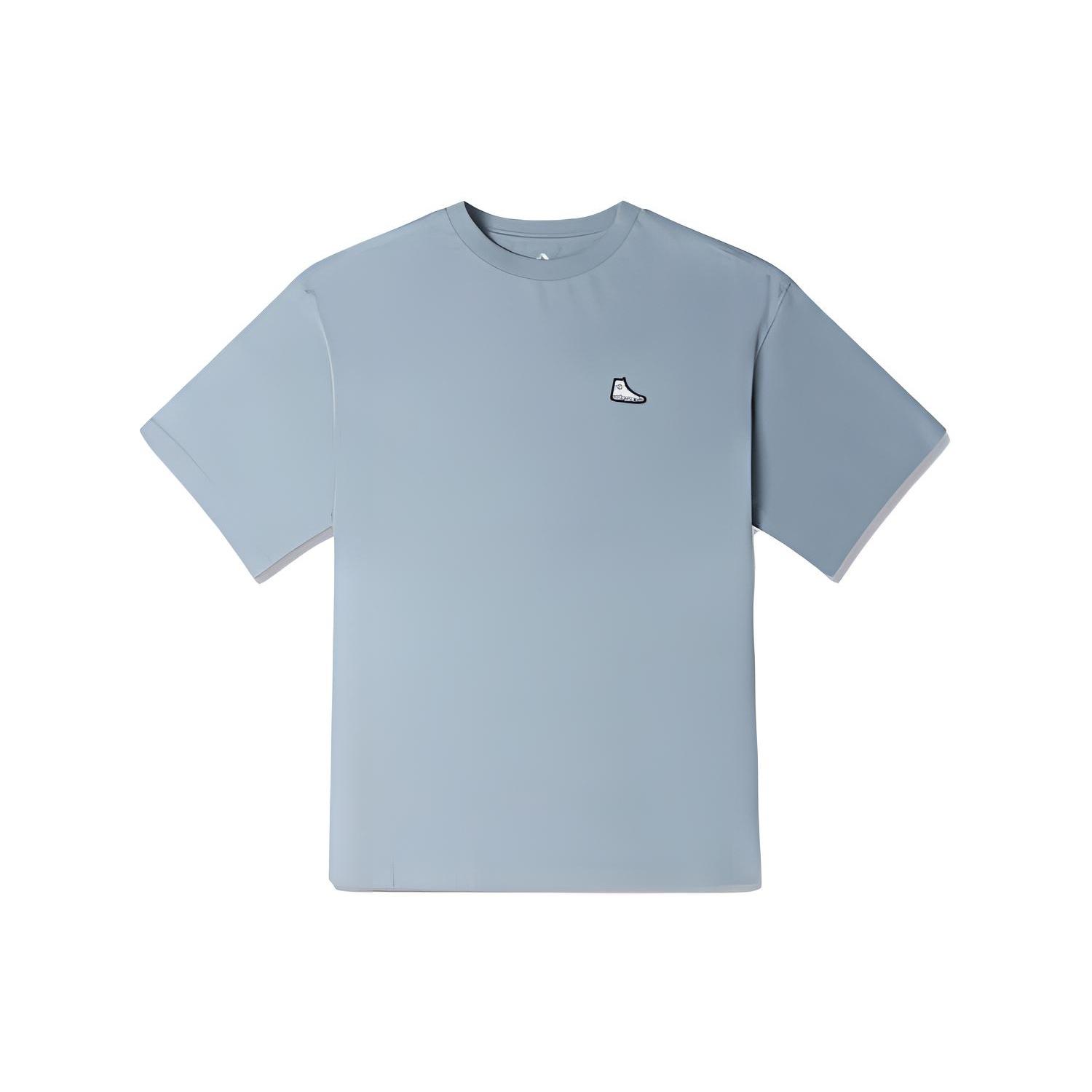 Converse Go-To Sneaker Patch T-Shirt Asia Sizing Tidepool Grey Men s 10025397-A08 L