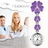 Lancardo Nurse Watch, Pocket Watch with Clip, Flower Petal Design, Women's Analog Watch, Cute Gift