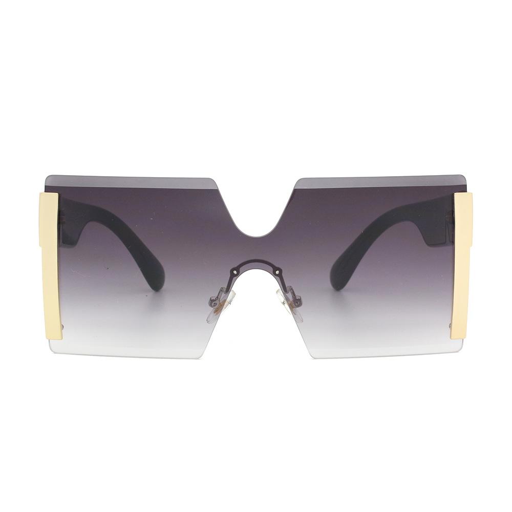 13345 Superhot Eyewear 2018 Fashion Women Sun Glasses Oversized Square Rimless Sunglasses