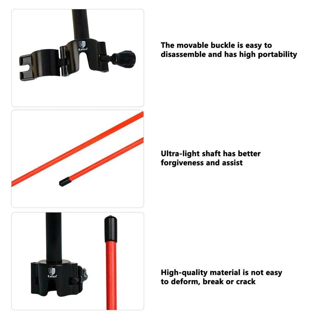 Golf Swing Trainer Stick Beginner Golf Cut Indicator Activity Buckle Golf Chipping Auxiliary Training Golf Gesture Correction