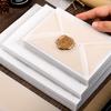 10pcs Transparent Sulfuric Acid Paper Envelope, Wedding Invitation Envelope, Hot Stamping Blank Wearable Nail Card Packaging Bag