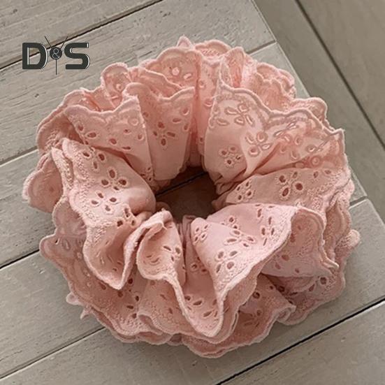 Damska Opaska do Włosów Czterowarstwowa Koronkowa Ozdoba Duża Opaska Jednolity Kolor Styl Francuski Gumka do Włosów Akcesoria do Włosów