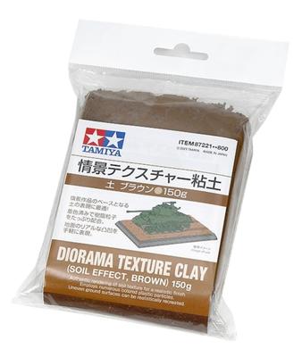 Tamiya Make-Up Series No. 221 Diorama Texture Clay (Earthen Brown) 150g 87221