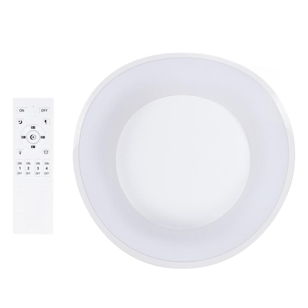 LED Ceiling Light Dimmable Flush Mount Light Fixture with Remote Control for Bedroom Kitchen Laundry Room
