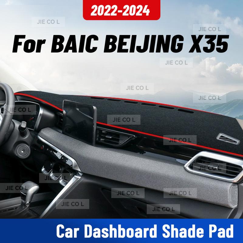 For BIAC BEIJING X35 2024 Car Dashmat Anti-UV Dashboard Cover Dash Mat Sunshade Carpet Protective Accessories