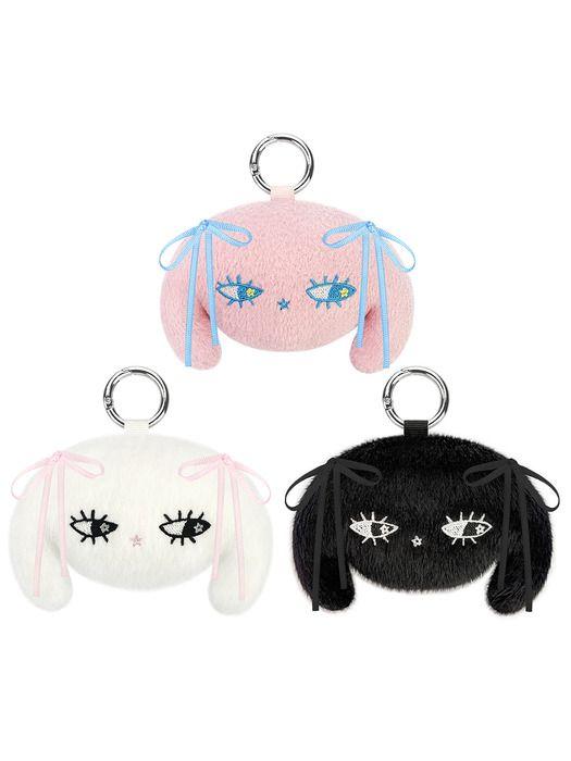 VVV Richard Bongsik Doll Keychain Black_Ribbon O