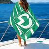 Green Bremen Emblem Beach Towel - Soft, Absorbent Microfiber, Lightweight, Ideal for The Beach, Parties, Travel, Camping fan gifts