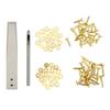 Copper Rivets Burrs Kit Copper Rivets with Setters Rust Proof Studs DIY Leather Craft Tool for