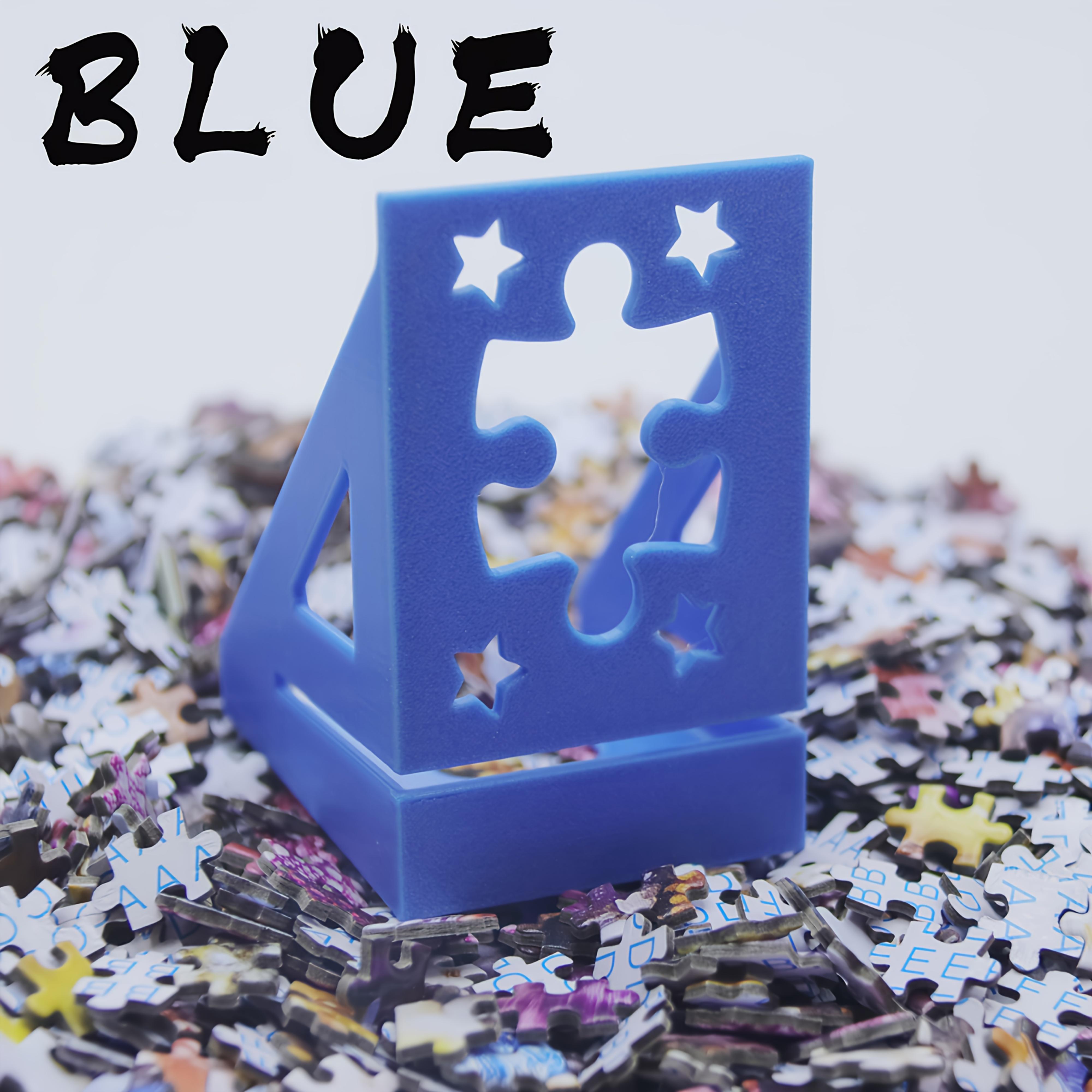

1Pc Multi-Functional Puzzle Box Holder & Puzzle Poster Stand, Durable Plastic синий