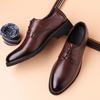 Handmade Men's Oxford Shoes Business Casual Leather Shoes Comfortable Man Derby Shoes Classic Lace-up Business Footwear Sneakers