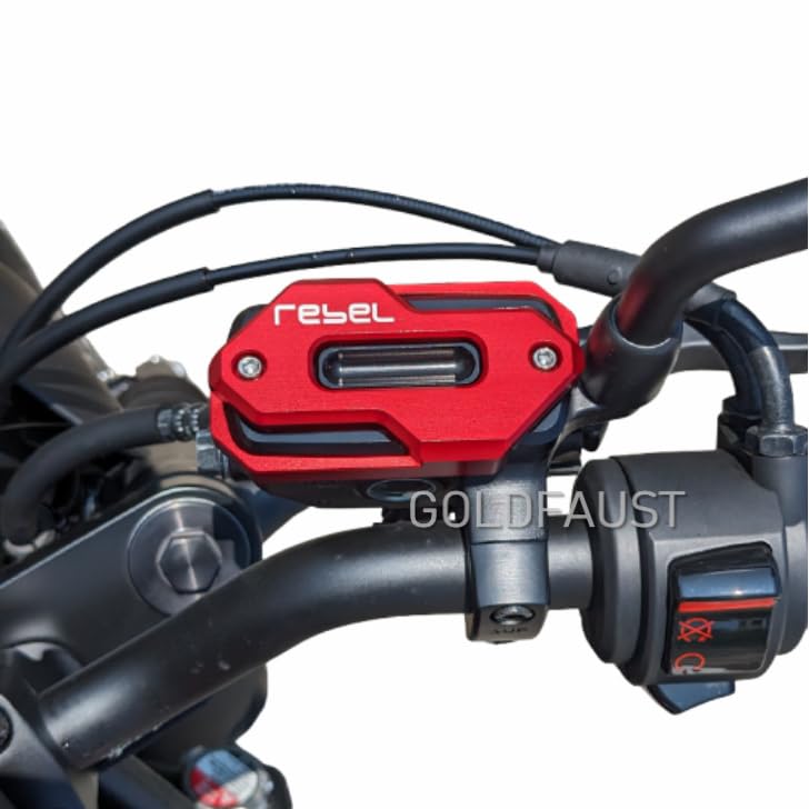 REBLE/REBLE Master Cylinder Cap, Cap, Total Displacement, 250cc, 500cc, 1100cc Parts, Custom Parts, REBEL/REBEL Rebel/rebel (Red)