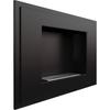 Wall Mounted Bioethanol Fireplace ALPHA TÜV Black Set