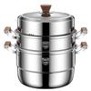 316 Stainless Steel Multi-Layer Steamer Pot - High Capacity, Food Grade, Thick Design