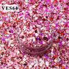 New Valentines Day Polyester Glitter Bulk Chunky Mixed Glitter for Resin Tumblers Christmas Decorations