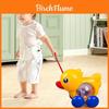 Giocattolo puzzle per bambini Carrello cavalcabile con corda da tirare Anatra Giocattolo per neonati per bambini piccoli