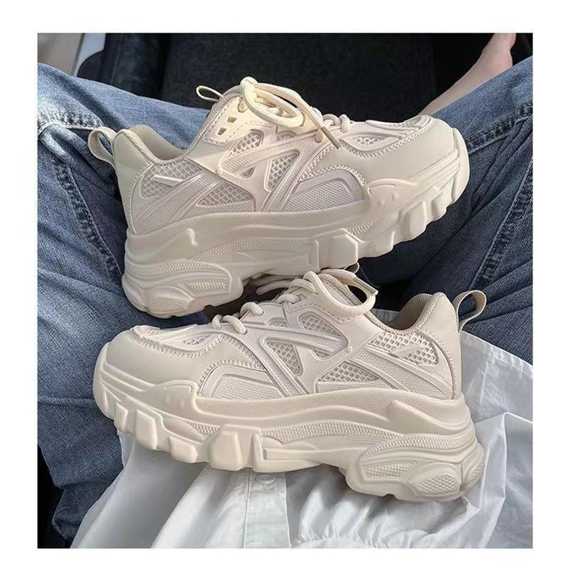 Netz atmungsaktiv dicke Sohle zeigt Höhe 22 Sommer neu lässig Dad Shoes dicke Sohle Muffin Trend