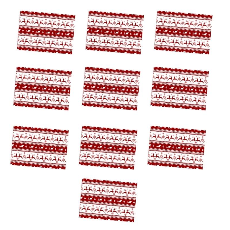 Festival Cartoon Reindeer Design Wrapping Sheets User Friendly Recyclable Paper For Christmas Parties Decorations