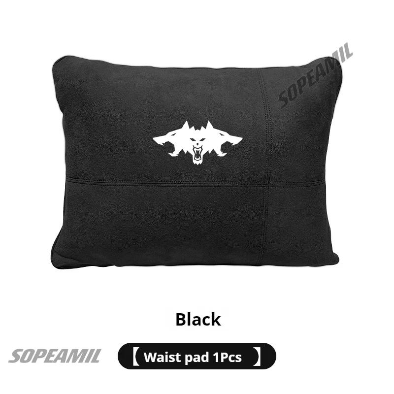 TDMC1 For Tesla Cyberbeast Roadsrer Model 3 Model Y Model S Model X Car Suede Headrest Neck Support Pillow Seat Waist Cushion Pillow