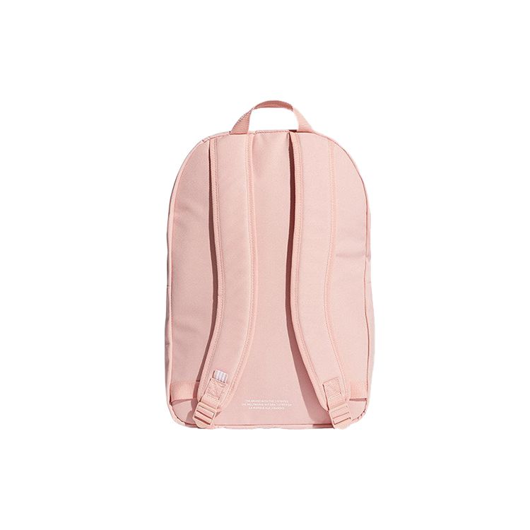 Adidas Originals Classic Logo Casual Sports Large Capacity Polyester Backpack Women Backpack Pink ED8671