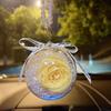 Eternal Flower Rose Ball Car Pendant In Various Colors Stylish Car Interior