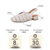 Fashion versatile hollow woven lace-up vacation empty single shoes bag head slippers fairy 2025 summer new sandals