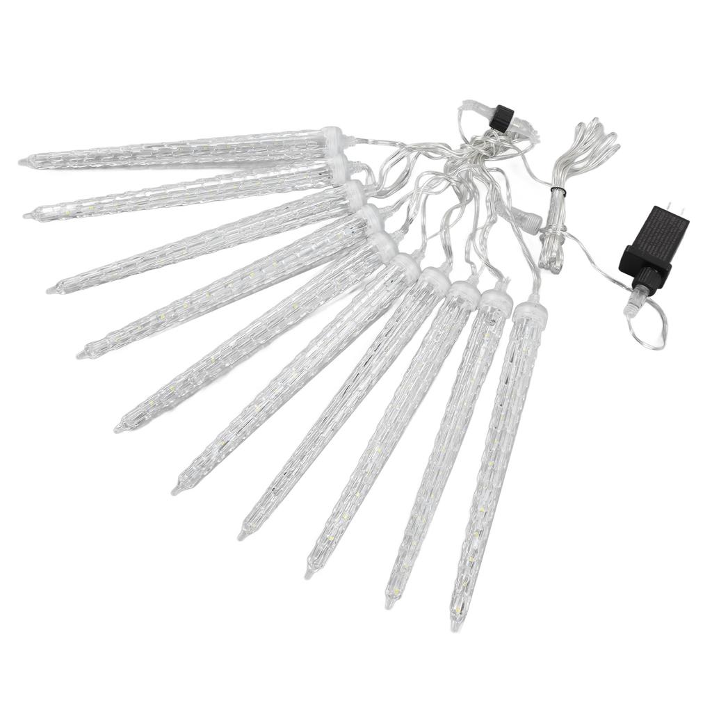 4W meteordusjlys 7V 6,6 fot IP65 vanntett plast juleistapper til bryllupsvindu