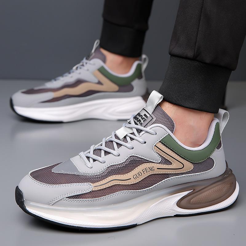 Fashion Designer New Luxury Platform Net Surface Outdoor Men's Sneakers Spring Autumn Fashion Soft Sole Casual Men Shoes