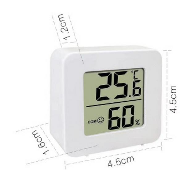 High-Precision Mini Wall-Mount Thermometer Hygrometer for Baby Room