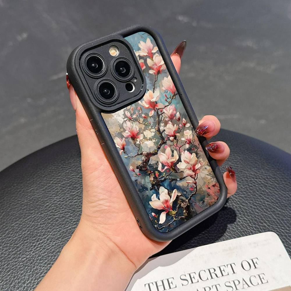 

Масляная живопись цветов Силиконовый чехол для телефона для iPhone 17 Air 17 16 15 14 13 12 11 Plus Pro Max Ударопрочный Мягкий чехол iPhone 15pro max