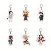 Anime Demon Slayer Acrylic Keychain Tanjiro Zenitsu Creative Accessory Charm Charm Decor Gift for Fans Collection