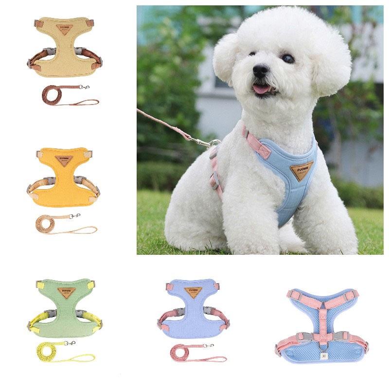Hot Selling Dog Chest And Back Strap Wholesale Pet Leash For Small Dogs Prevents Escape Adjustable Size