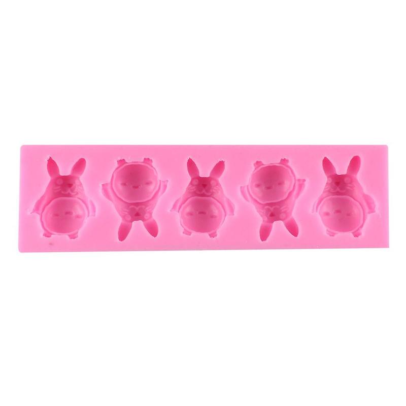 5 Totoro 3D Stereo Turn Sugar Mold Silicone Mold Sugar Art Embossed Fashion