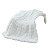 Winter Throw Blanket Thickened Fuzzy Plush Bubble Design Cozy Warm Quilt Bedroom Living Room Office Home Bed Sofa Faux Rabbit Fu