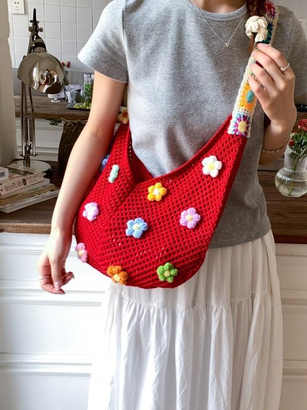 Cotton Large Tote Bag With Double Shoulder Straps For Casual Travel And Daily Use