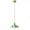LED Retro All Copper Glass Restaurant E27 Small Pendant Light Living Room Bar Balcony Bedside Aisle Decoration Lighting Fixtures