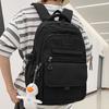 Children Elementary School Students  Female Junior High School Students  Solid Color Male Backpacks  High School Students  Large Capacity Backpacks