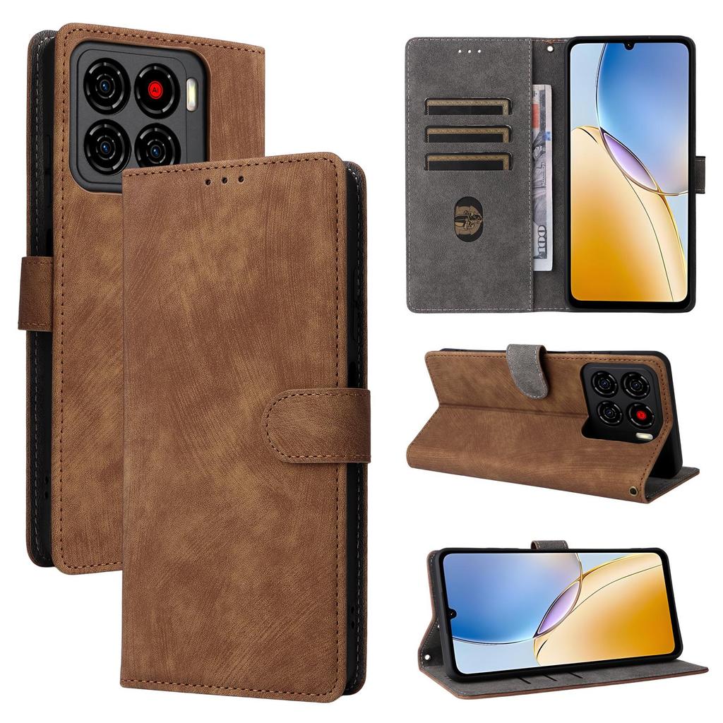 Flip Cover für ZTE Blade A56 PU-Leder Ganzkörperschutz [RFID-Blockierung] Handyhüllen Brieftaschenkoffer